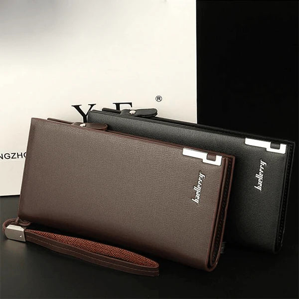 Premium Long Wallet with Card Holder, Cash & Zip Pocket