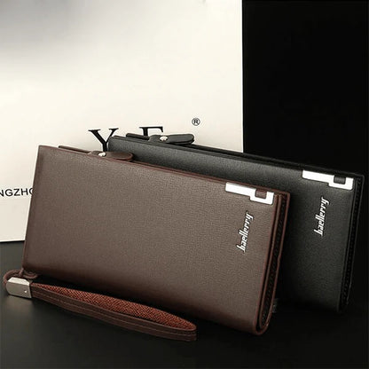 Premium Long Wallet with Card Holder, Cash & Zip Pocket