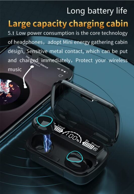 M10 TWS Wireless Earbuds with Charging Power Bank & LED Display 3D Touch Bluetooth Headset newest